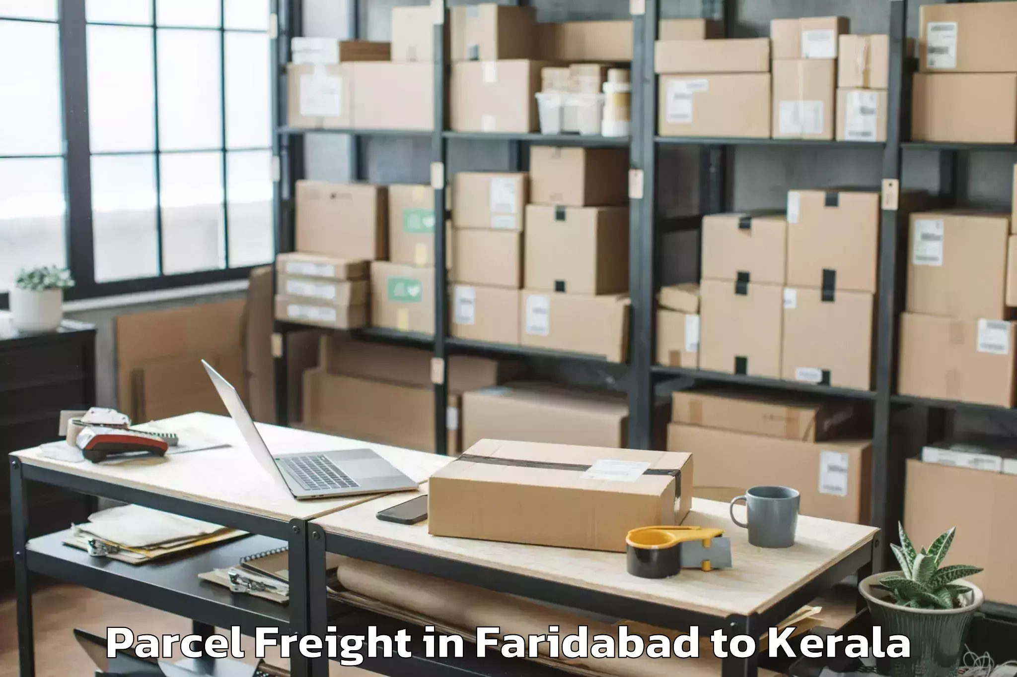 Affordable Faridabad to Cherpulassery Parcel Freight